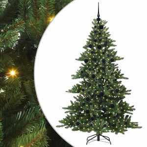 Árbol de Navidad artificial con ramas articuladas Verde 180 cm H