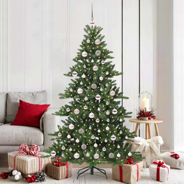 Árbol de Navidad artificial con ramas articuladas 180cm PVC D