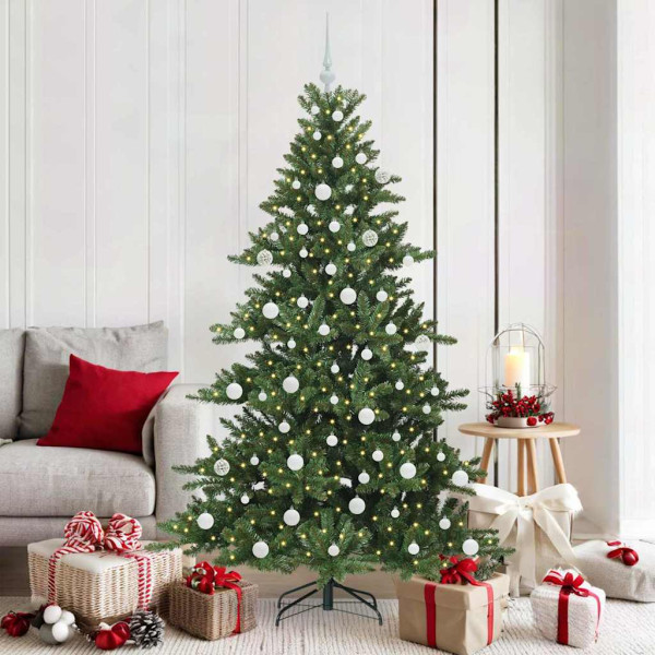 Árbol de Navidad artificial con ramas articuladas 180cm PVC D