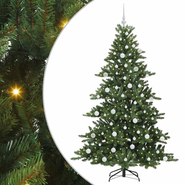 Árbol de Navidad artificial con ramas articuladas 180cm PVC M 2