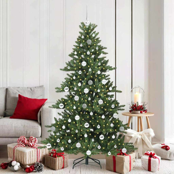 Árbol de Navidad artificial con ramas articuladas 180cm PVC D