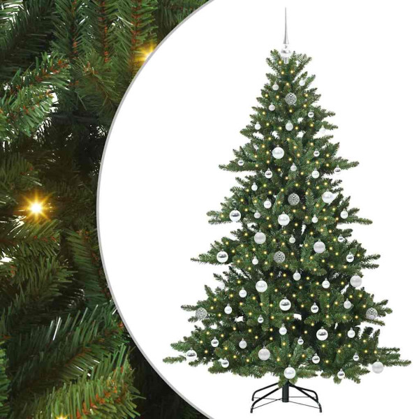 Árbol de Navidad artificial con ramas articuladas 180cm PVC M 2
