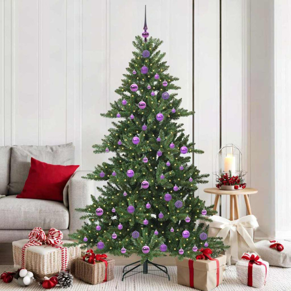Árbol de Navidad artificial con ramas articuladas 180cm PVC D