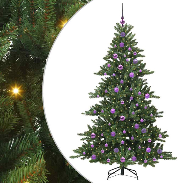 Árbol de Navidad artificial con ramas articuladas 180cm PVC M 2