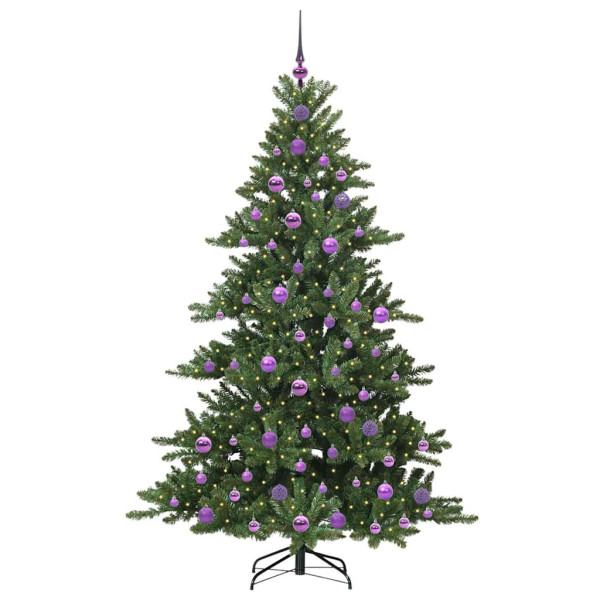 Árbol de Navidad artificial con ramas articuladas 180cm PVC M 3
