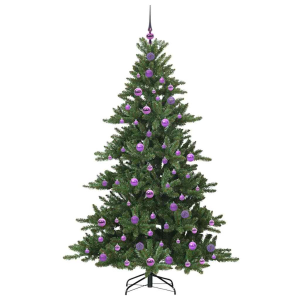 Árbol de Navidad artificial con ramas articuladas 180cm PVC M 4