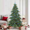 Árbol de Navidad artificial con ramas articuladas 180cm PVC 1
