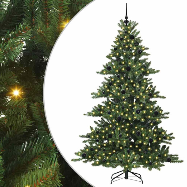 Árbol de Navidad artificial con ramas articuladas Verde 210 cm D
