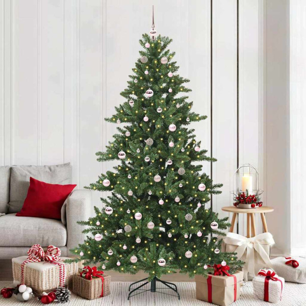 Árbol de Navidad artificial con ramas articuladas 210cm PVC D