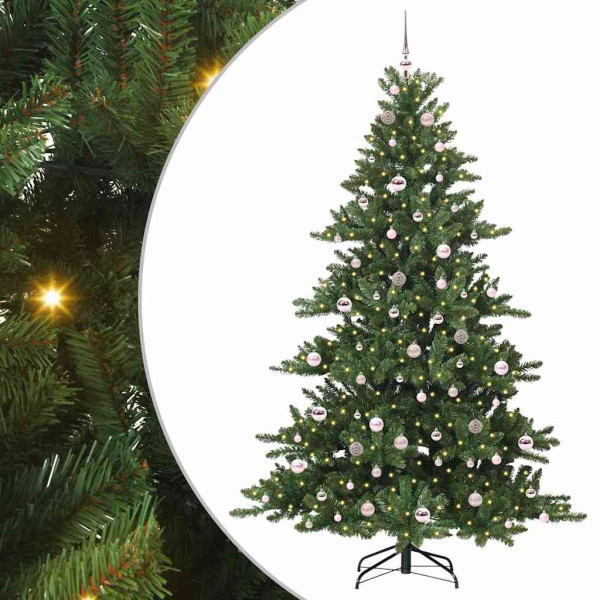 Árbol de Navidad artificial con ramas articuladas 210cm PVC M 2