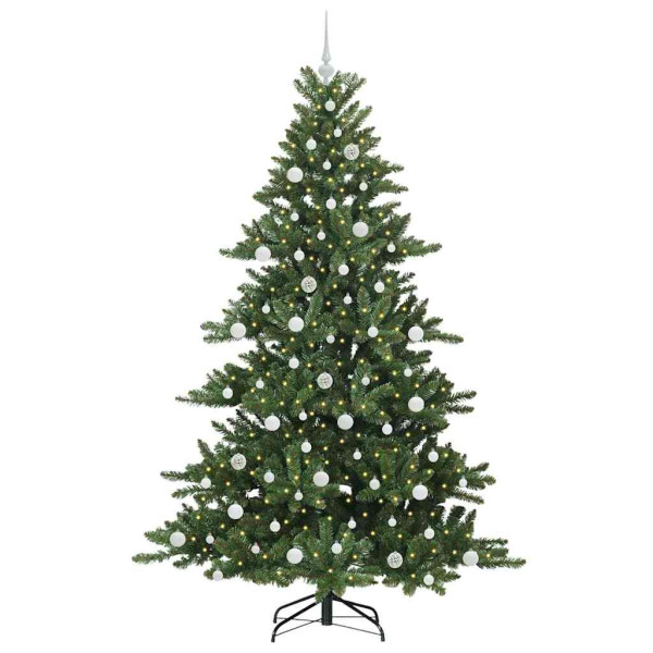 Árbol de Navidad artificial con ramas articuladas 210cm PVC M 3