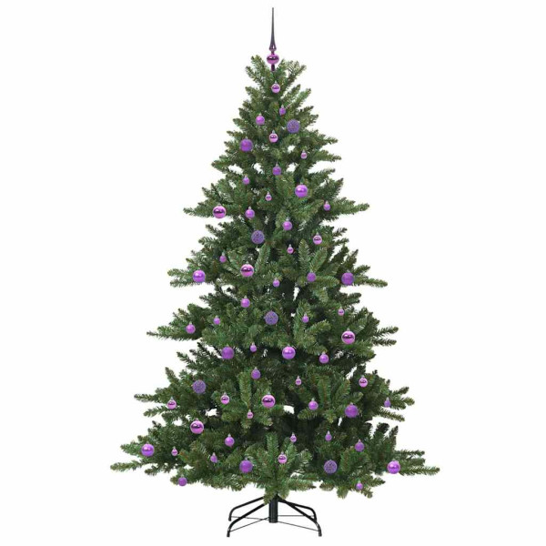 Árbol de Navidad artificial con ramas articuladas 210cm PVC M 4