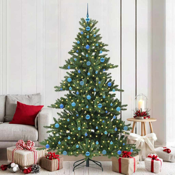 Árbol de Navidad artificial con ramas articuladas 210cm PVC D