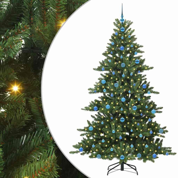 Árbol de Navidad artificial con ramas articuladas 210cm PVC M 2