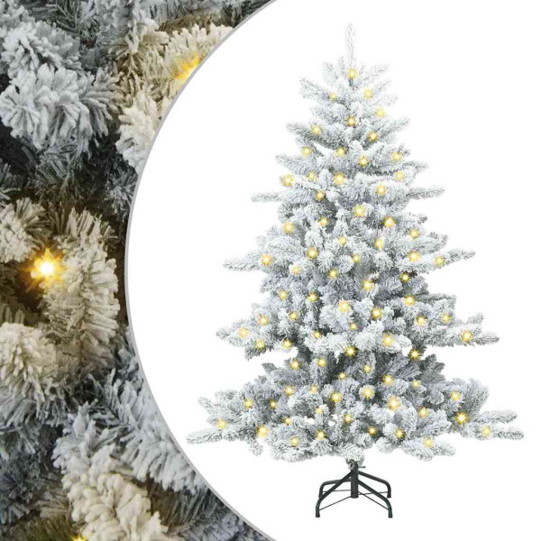 Árbol de Navidad artificial con ramas articuladas 150 cm PVC M 2