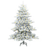 Árbol de Navidad artificial con ramas articuladas 150 cm PVC 3