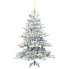Árbol de Navidad artificial con ramas articuladas 150cm PVC 4