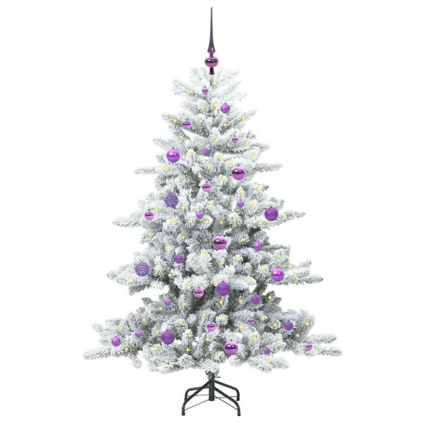 Árbol de Navidad artificial con ramas articuladas 150 cm PVC M 3