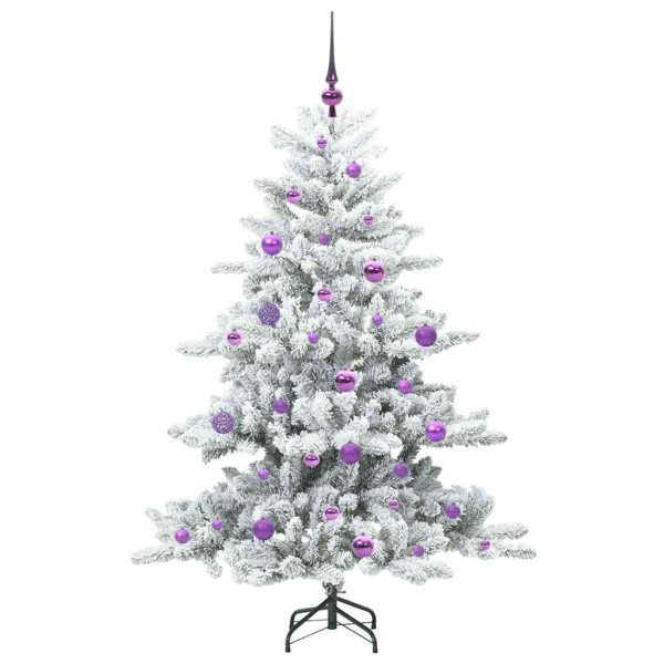 Árbol de Navidad artificial con ramas articuladas 150 cm PVC M 4