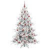 Árbol de Navidad artificial con ramas articuladas 180cm PVC 4