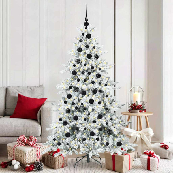 Árbol de Navidad artificial con ramas articuladas 180cm PVC D
