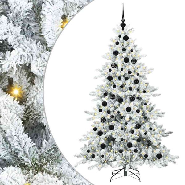 Árbol de Navidad artificial con ramas articuladas 180cm PVC M 2