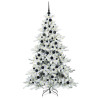Árbol de Navidad artificial con ramas articuladas 180cm PVC 3