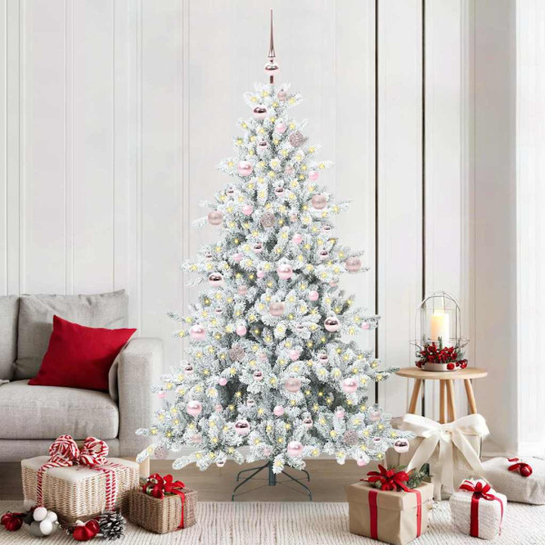Árbol de Navidad artificial con ramas articuladas 180cm PVC D