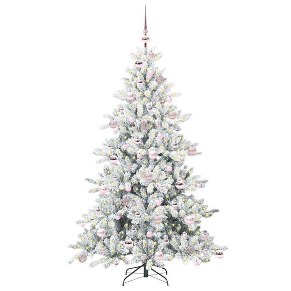 Árbol de Navidad artificial con ramas articuladas 180cm PVC M 3