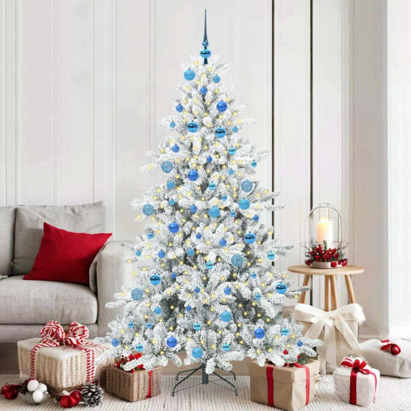 Árbol de Navidad artificial con ramas articuladas 180 cm PVC D