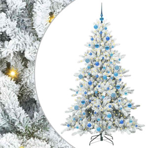 Árbol de Navidad artificial con ramas articuladas 180 cm PVC H