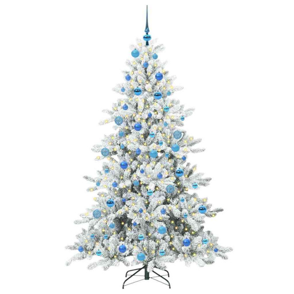 Árbol de Navidad artificial con ramas articuladas 180 cm PVC M 3