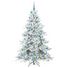 Árbol de Navidad artificial con ramas articuladas 180 cm PVC 3