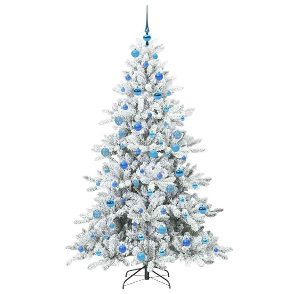 Árbol de Navidad artificial con ramas articuladas 180 cm PVC M 4