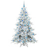 Árbol de Navidad artificial con ramas articuladas 180 cm PVC 4
