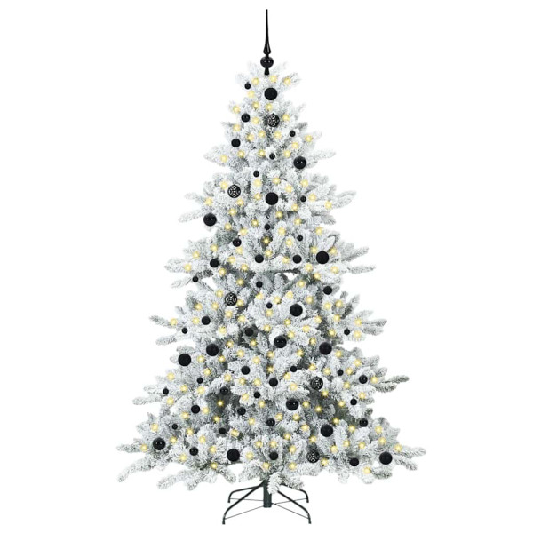 Árbol de Navidad artificial con ramas articuladas 210 cm PVC M 2