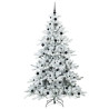 Árbol de Navidad artificial con ramas articuladas 210 cm PVC 3
