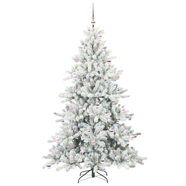 Árbol de Navidad artificial con ramas articuladas 210cm PVC M 3