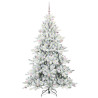 Árbol de Navidad artificial con ramas articuladas 210cm PVC 3