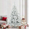 Árbol de Navidad artificial con ramas articuladas 210 cm PVC 1