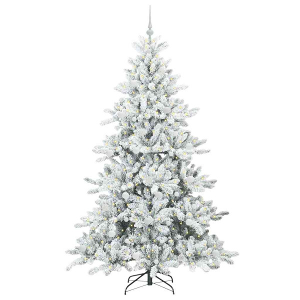 Árbol de Navidad artificial con ramas articuladas 210 cm PVC M 3