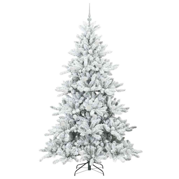 Árbol de Navidad artificial con ramas articuladas 210 cm PVC M 4
