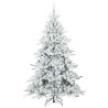 Árbol de Navidad artificial con ramas articuladas 210 cm PVC 4