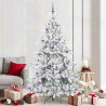 Árbol de Navidad artificial con ramas articuladas 210cm PVC 1