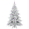 Árbol de Navidad artificial con ramas articuladas 210cm PVC 3