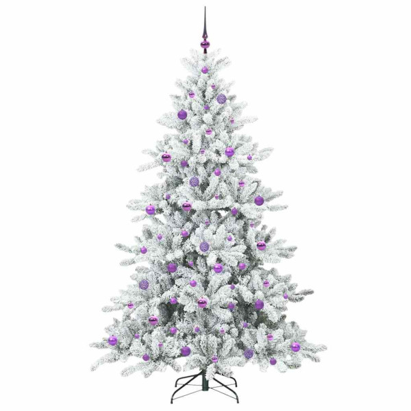 Árbol de Navidad artificial con ramas articuladas 210cm PVC M 4