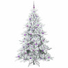 Árbol de Navidad artificial con ramas articuladas 210cm PVC 4