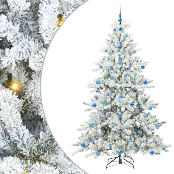 Árbol de Navidad artificial con ramas articuladas 210cm PVC M 2
