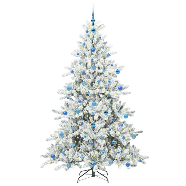 Árbol de Navidad artificial con ramas articuladas 210cm PVC M 3