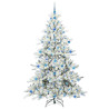 Árbol de Navidad artificial con ramas articuladas 210cm PVC 3